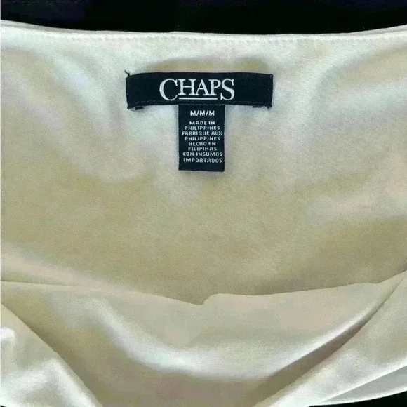 Chaps Black & White Pull-on Dress - Picture 4 of 6